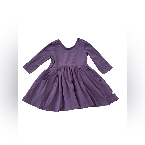 RuffleButts Size 3T Purple Twirl Dress with Bow - Picture 1 of 7